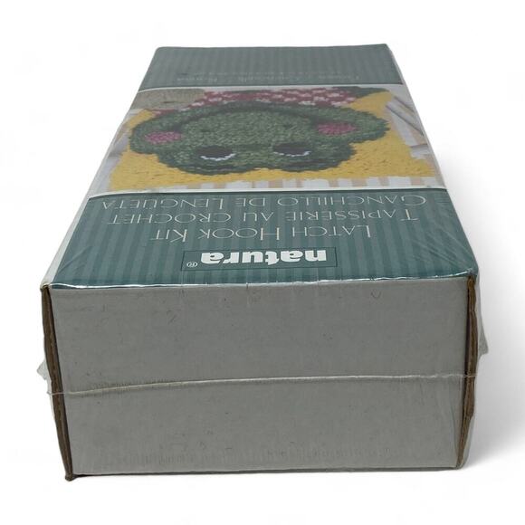 Natura Froggy Grenouille Ranita Latch Hook Kit Happy Frog Craft Sealed 12" x 12" - Picture 8 of 10